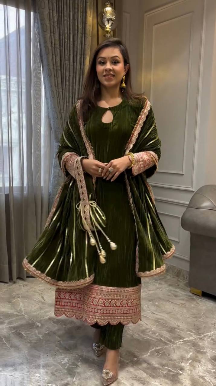 Editorial Jewel-Tone Plush Silk Ensemble